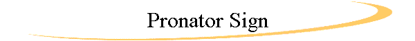 Pronator Sign